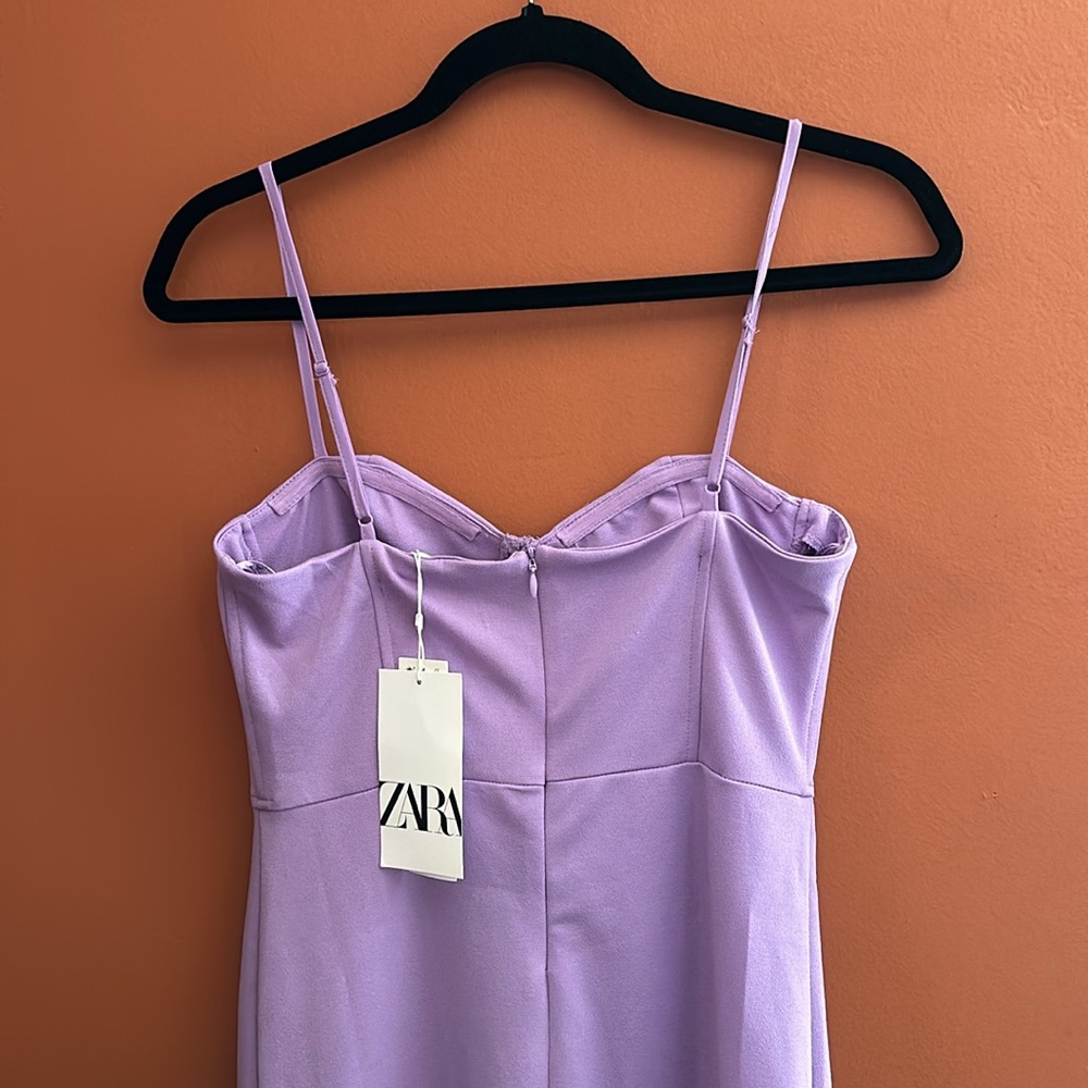 Zara Lilac Corset Midi Dress - Picture 7 of 8